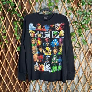Vintage Y2K Marvel mad engine comic book promo thermal shirt